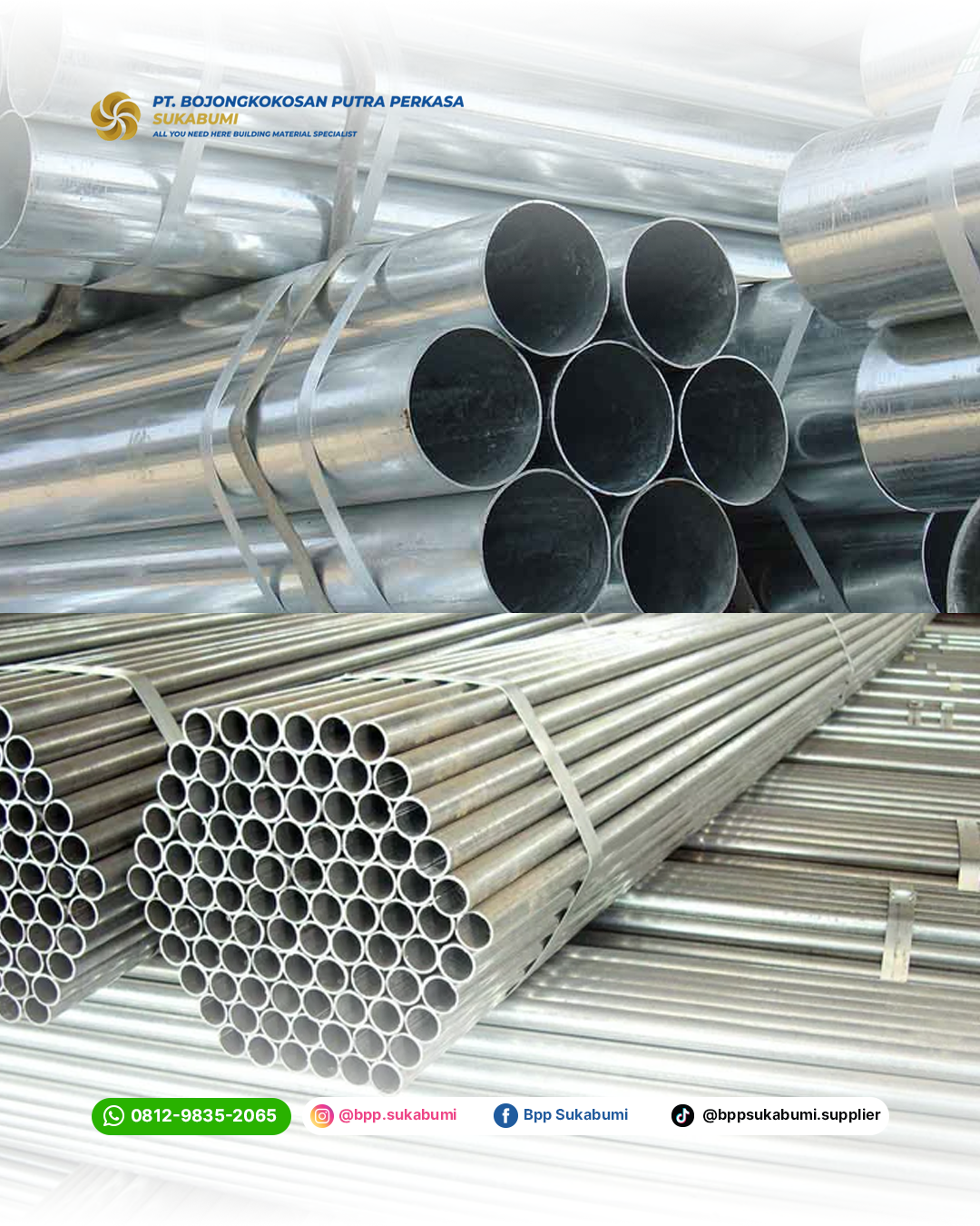 Ilustrasi Pipa Besi dan Galvanis